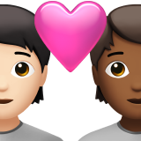 情侣: 成人成人较浅肤色中等-深肤色emoji素材一 160x160像素