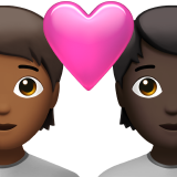 情侣: 成人成人中等-深肤色较深肤色emoji素材一 160x160像素