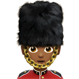 警卫:中等深色肤色emoji素材一 160x160像素