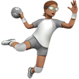 手球运动员:中等肤色emoji素材一 160x160像素