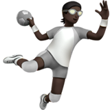 手球运动员:深色肤色emoji素材一 160x160像素