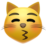 亲亲的猫emoji素材一 160x160像素