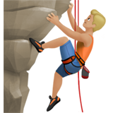 正在攀爬的人:中浅肤色emoji素材一 160x160像素