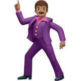 男子舞蹈:中等肤色emoji素材一 160x160像素