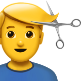 男人理发emoji素材一 160x160像素