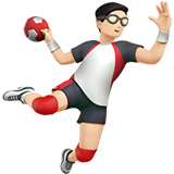 玩手球的男人:浅肤色emoji素材一 160x160像素