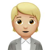 上班族,白领:中浅肤色emoji素材一 160x160像素