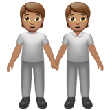手牵手:中等肤色emoji素材一 160x160像素