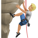 正在攀爬的人:中浅肤色emoji素材一 160x160像素