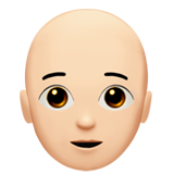 人物:肤色浅,秃顶emoji素材一 160x160像素