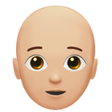人物:中浅肤色,秃顶emoji素材一 160x160像素