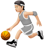 打球的人:浅肤色emoji素材一 160x160像素