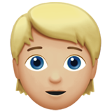 人物:中浅肤色,金发emoji素材一 160x160像素