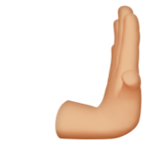 向右推: 中等-浅肤色emoji素材一 160x160像素