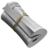 卷起的报纸emoji素材一 160x160像素