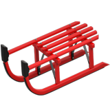 雪橇emoji素材一 160x160像素