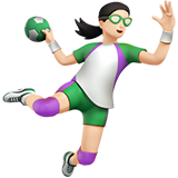 打手球的女人:浅肤色emoji素材一 160x160像素