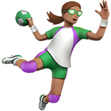 打手球的女人:中等肤色emoji素材一 160x160像素