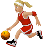 打球的女人:中浅肤色emoji素材一 160x160像素