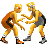 摔跤的人emoji素材一 160x160像素