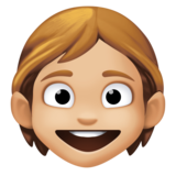 儿童:中浅肤色emoji素材一 160x160像素