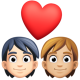 情侣: 成人成人较浅肤色中等-浅肤色emoji素材一 160x160像素
