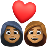 情侣: 女人女人中等-深肤色中等肤色emoji素材一 160x160像素