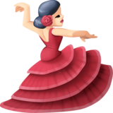 女子舞蹈:浅肤色emoji素材一 160x160像素