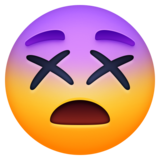 头晕的脸emoji素材一 160x160像素