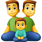 家庭:男人,男人,男孩emoji素材一 160x160像素