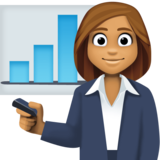 女上班族:中等肤色emoji素材一 160x160像素