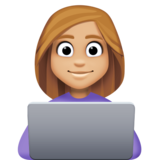 女工程师:中浅肤色emoji素材一 160x160像素