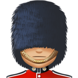 警卫:中浅肤色emoji素材一 160x160像素