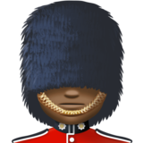 警卫:深色肤色emoji素材一 160x160像素