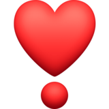 爱心感叹号emoji素材一 160x160像素