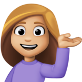 单手举起的人:中浅肤色emoji素材一 160x160像素