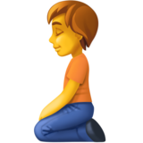 跪着的人emoji素材一 160x160像素