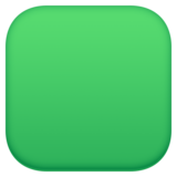 绿色正方形emoji素材一 160x160像素