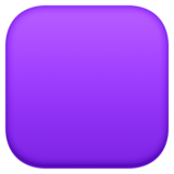 紫色正方形emoji素材一 160x160像素