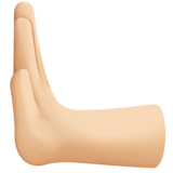 向左推: 中等-浅肤色emoji素材一 160x160像素