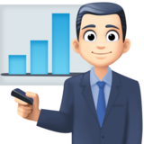 男职员:浅肤色emoji素材一 160x160像素