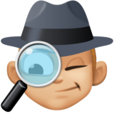 男侦探:中等浅肤色emoji素材一 160x160像素