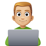 男技术员:中浅肤色emoji素材一 160x160像素