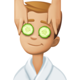 男士按摩:中浅肤色emoji素材一 160x160像素