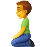 跪着的人emoji素材一 160x160像素