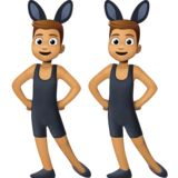 有兔子耳朵的男人聚会,4型emoji素材一 160x160像素