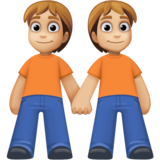 手牵手:中浅肤色emoji素材一 160x160像素