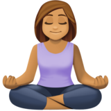 打坐的人:中等肤色emoji素材一 160x160像素