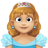 公主:中浅肤色emoji素材一 160x160像素