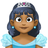 公主:中黑肤色emoji素材一 160x160像素